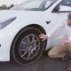 Image for article titled Watch Goodyear Test Airless Tires On A Tesla Model 3